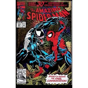 Marvel Comic Book Amazing Spider-Man #375 30th Anniversary Gold Foil Error Venom